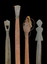 Set of 4 Weaving Sticks - Nupe People, Nigeria 1