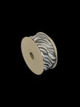 10 Yard Zebra Print  Ribbon Roll with black edges