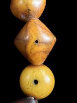 African Pillow Amber Bead Strand - Mali 3