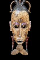 Zaouli Dance Mask With Figure on Top - Guro People - central Ivory Coast 3