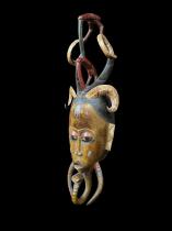 Zaouli Dance Mask with Elephant Trunk - Guro People - central Ivory Coast 2