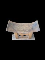 Traditional Ashanti Stool with Sankofa Bird- Ashanti people, Ghana 5