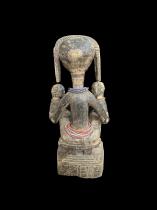 Anyi (aka Agnis) Maternity Figure with Twins - Ivory Coast 3