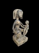 Anyi (aka Agnis) Maternity Figure with Twins - Ivory Coast 5