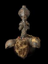 'Kabwelulu' Anthropomorphic Female Figure on Gourd CGM48- Hemba People, D.R. Congo 1