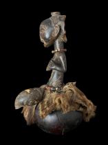'Kabwelulu' Anthropomorphic Female Figure on Gourd CGM48- Hemba People, D.R. Congo 5
