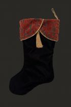 Black Velvet Christmas Stocking 