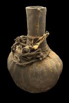 Stitched Leather Wrapped Vessel - east Africa 1