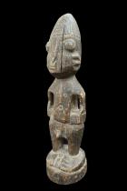 Single Male Ibeji Figure with Metal Eyes- Yoruba People, Nigeria 1