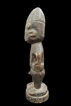 Single Male Ibeji Figure with Metal Eyes- Yoruba People, Nigeria 2