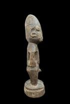 Single Male Ibeji Figure with Metal Eyes- Yoruba People, Nigeria 4