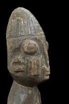 Single Male Ibeji Figure with Metal Eyes- Yoruba People, Nigeria 7