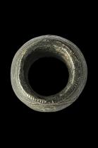 Old Coin Silver Wedding Ring - Ethiopia 1