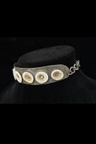 Sterling Silver Choker with Old Currency Shells from Papua New Guinea - HM26 3