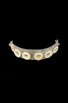 Sterling Silver Choker with Old Currency Shells from Papua New Guinea - HM26 9