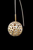 Sterling Silver and Gold Vermeil Pierced Spherical Earrings (BAS36H) 2