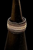 Woven Ring with Sterling Silver Plate - Size 8 1/2 2