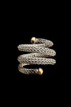 Woven Stainless Steel Coiled Ring 2
