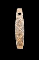 5 Incised Bone Pendants from Baby Carrier - Shipibo-Conibo and Campa people, Peru 2