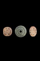 3 Asian Stone Pendant Beads