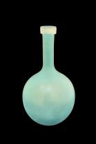 Large Bulbous Antique Looking Glass Vase 1