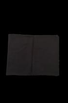 Kuba Cloth Pillow Case with Black Backing and rounded Corners - D. R. Congo 1