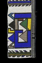 Beaded Blanket Panel (NGURARA)- Ndebele People, South Africa (#5450) 1