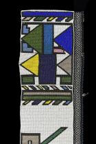 Beaded Blanket Panel (NGURARA)- Ndebele People, South Africa (#5450) 3