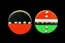 2 Sided 'Iziqhaza' Ear Plugs - Zulu People, South Africa (5534) 2