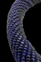 Dark Blue Colored Beaded Bracelet - Ndebele People, South Africa 1
