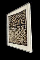 Framed Kuba Cloth - D.R. Congo #1 1