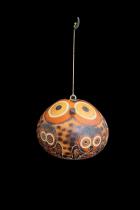 Set of 5 Owl Gourd Ornaments 1