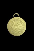 Set of 3 Chartreuse Telephone Cable Wire Ball Ornaments - South Africa (1 set left) 1