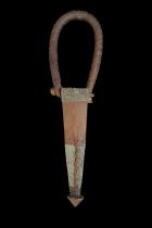 Beja - Beni Amer or Hadendoa Knife in Sheath - Eastern Sudan/Eritrea - Sold 3