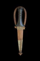 Beja - Beni Amer or Hadendoa Knife in Sheath - Eastern Sudan/Eritrea - Sold 7