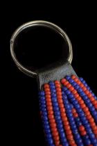 Beaded Key Chain - Maasai People,  Kenya (This is the only one) 1