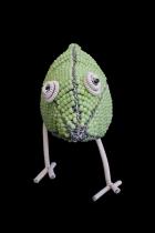 Chartreuse Green Bead and Wire Bird - South Africa 2