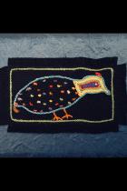 Embroidered Guinea Fowl - One-of-a-kind card - South Africa 1