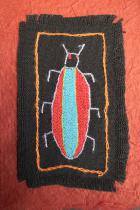 Embroidered Beetle - One-of-a-kind card - South Africa 2