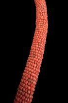 Coral Colored Beaded Necklace - Indonesia 1