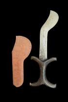 Beja - Beni Amer or Hadendoa Knife in Sheath - Eritrea/Ethiopia  2 - Sold 3