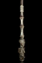 Kibango Chief's Figural Spearpoint Staff-Scepter - Luba People, D.R. Congo 10