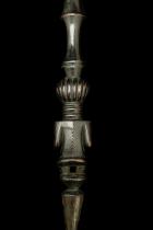 Kibango Chief's Figural Spearpoint Staff-Scepter - Luba People, D.R. Congo 2