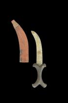 Beja - Beni Amer or Hadendoa Knife in Sheath - Eastern Sudan/Eritrea/Ethiopia - SOLD#5