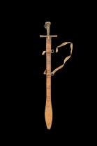 Beja - Beni Amer or Hadendoa Kaskara Sword in Sheath - Eastern Sudan/Eritrea/Ethiopia - Sold 4