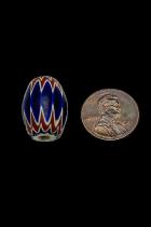 Chevron 6 Layer Glass Trade Bead - Originated in Venice, Italy 1 2