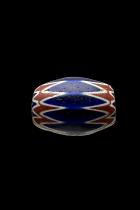 Chevron 6 Layer Glass Trade Bead - Originated in Venice, Italy 1 3