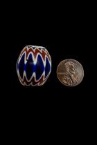 Chevron 6 Layer Glass Trade Bead - Originated in Venice, Italy 8 3