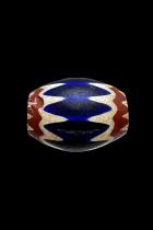 Chevron Large 6 Layer Glass Trade Bead - Originated in Venice, Italy 11