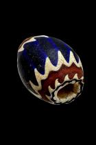 Large Chevron Large 6 Layer Glass Trade Bead - Originated in Venice, Italy 12